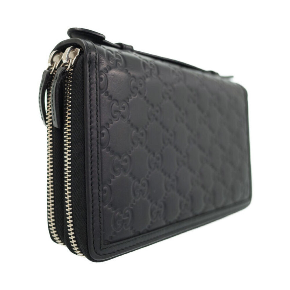 Gucci Case Travel Document Wallet Signature Zip Long Around